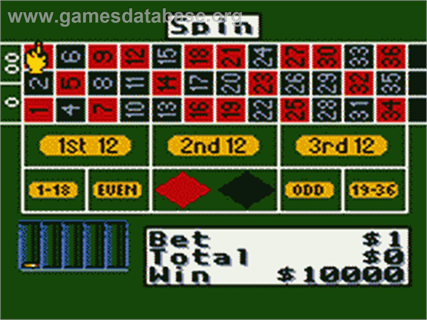 Casino FunPak - Sega Game Gear - Artwork - In Game