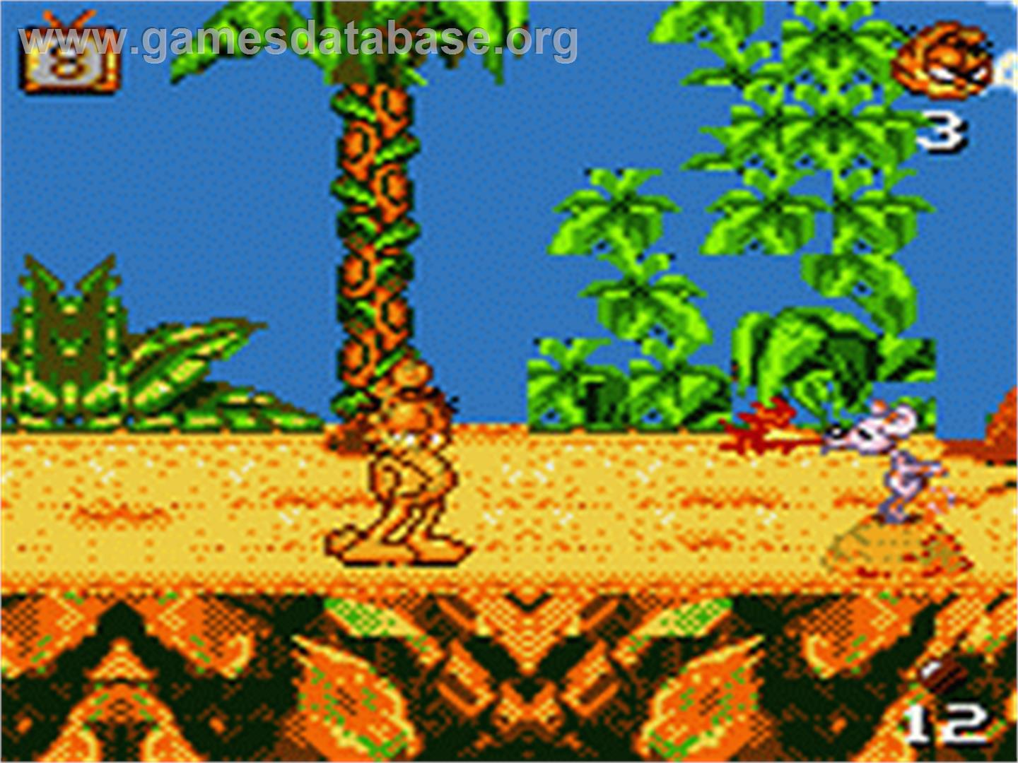 Garfield: Caught in the Act - Sega Game Gear - Artwork - In Game