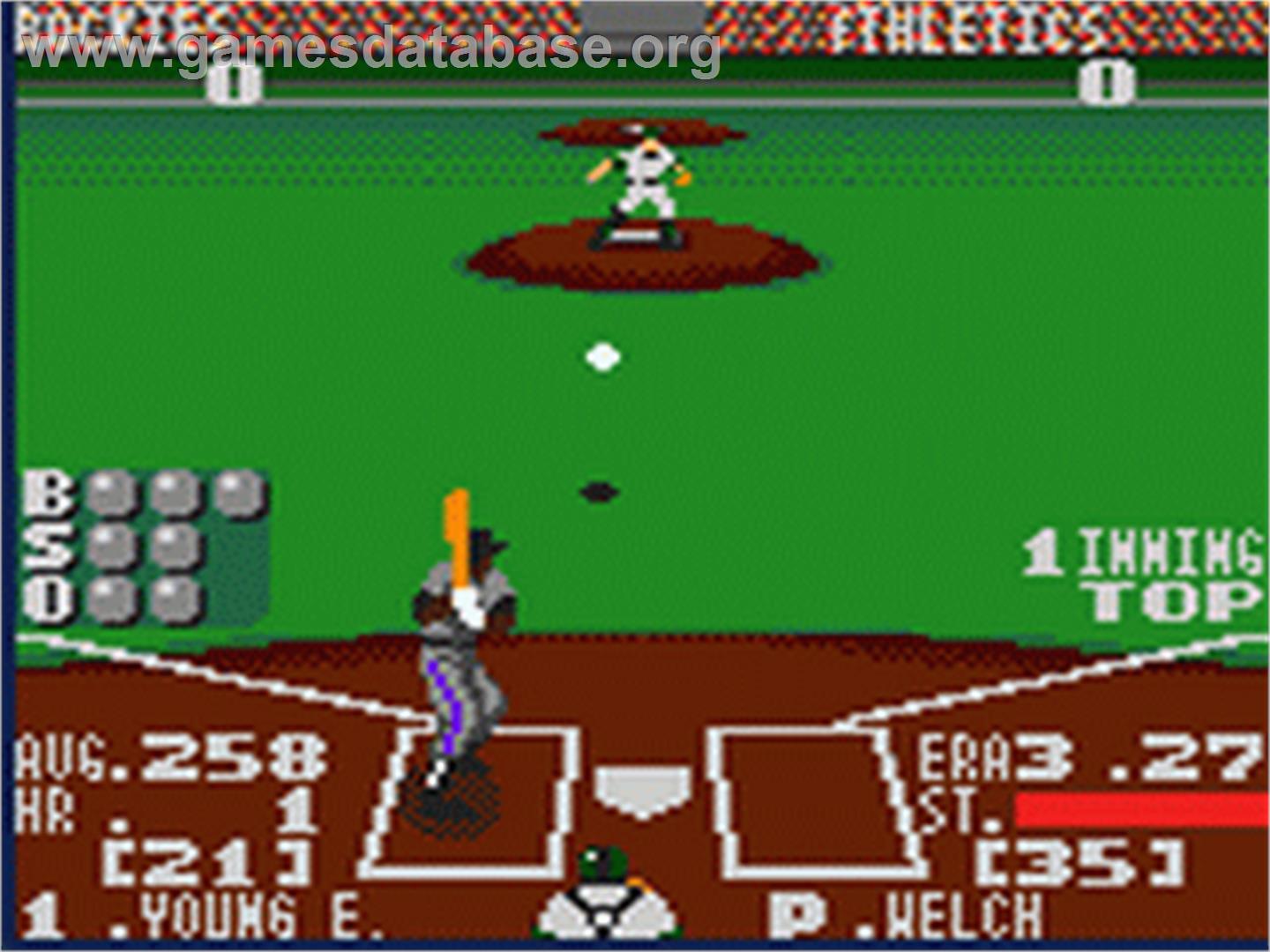 World Series Baseball - Sega Game Gear - Artwork - In Game