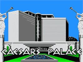 Title screen of Caesar's Palace on the Sega Game Gear.