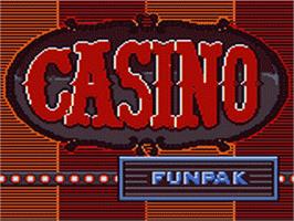 Title screen of Casino FunPak on the Sega Game Gear.