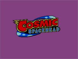 Title screen of Cosmic Spacehead on the Sega Game Gear.