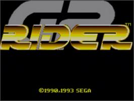 Title screen of GP Rider on the Sega Game Gear.