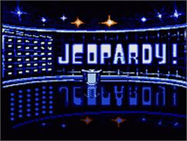 Title screen of Jeopardy on the Sega Game Gear.