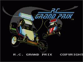 Title screen of R.C. Grand Prix on the Sega Game Gear.