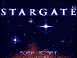 Title screen of Stargate on the Sega Game Gear.