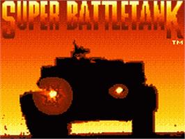 Title screen of Super Battletank: War in the Gulf on the Sega Game Gear.