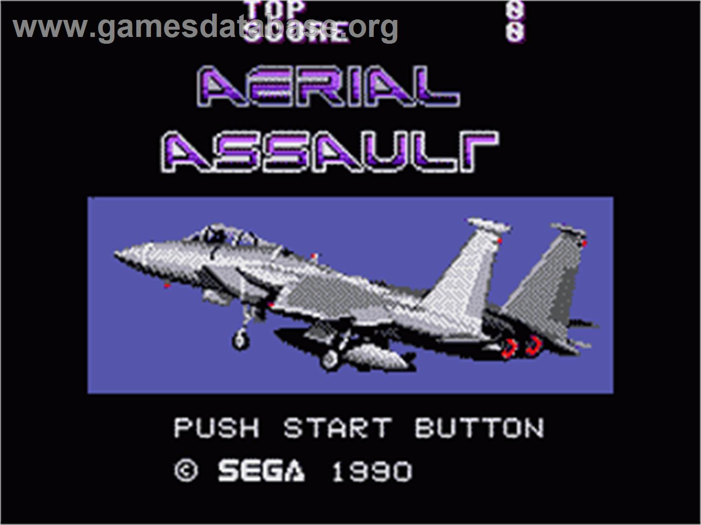 Aerial Assault - Sega Game Gear - Artwork - Title Screen