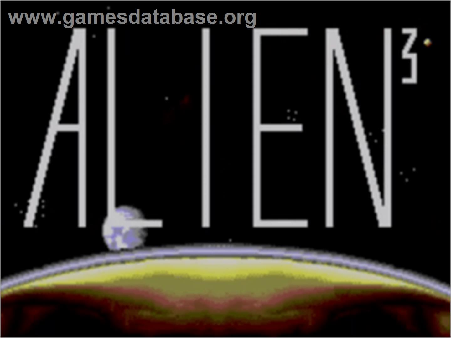 Alien³ - Sega Game Gear - Artwork - Title Screen