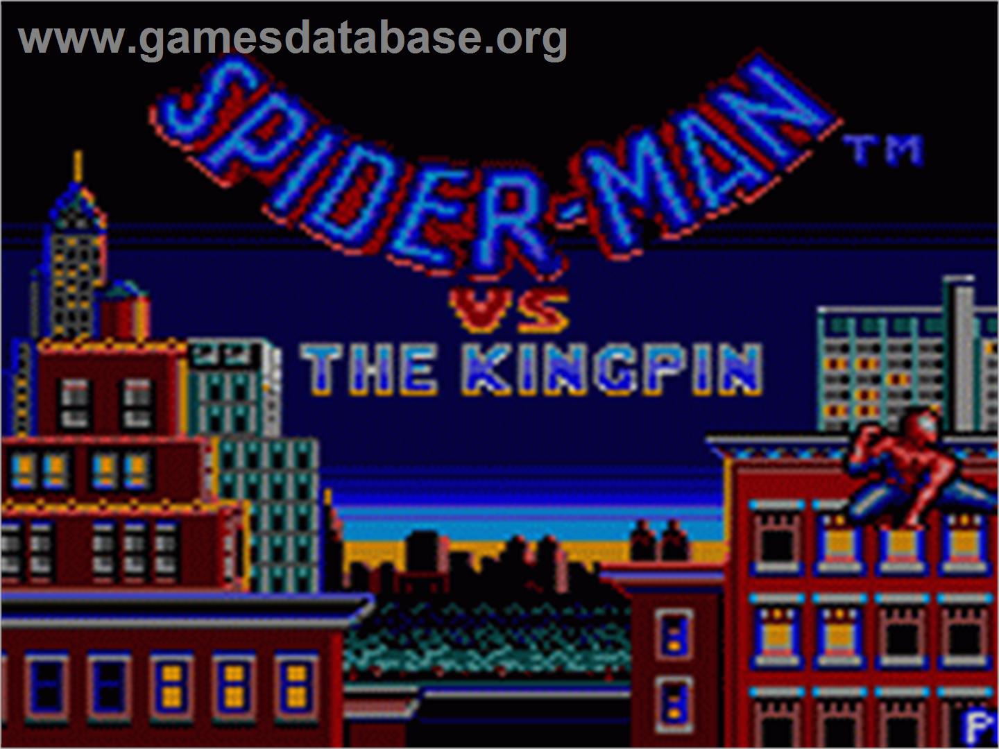 Amazing Spider-Man vs. The Kingpin - Sega Game Gear - Artwork - Title Screen