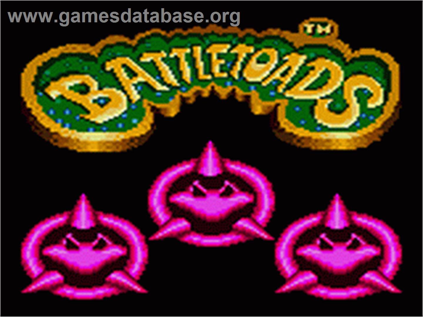 Battle Toads - Sega Game Gear - Artwork - Title Screen