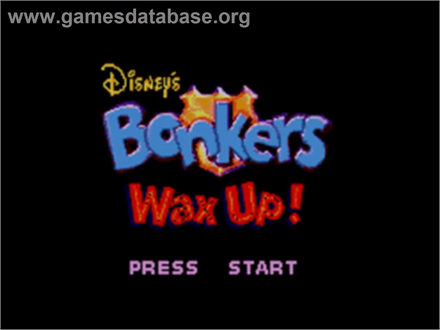 Bonkers: Wax Up - Sega Game Gear - Artwork - Title Screen