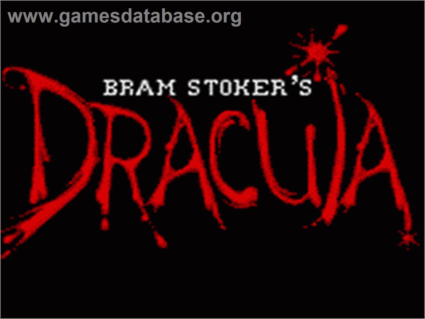 Bram Stoker's Dracula - Sega Game Gear - Artwork - Title Screen