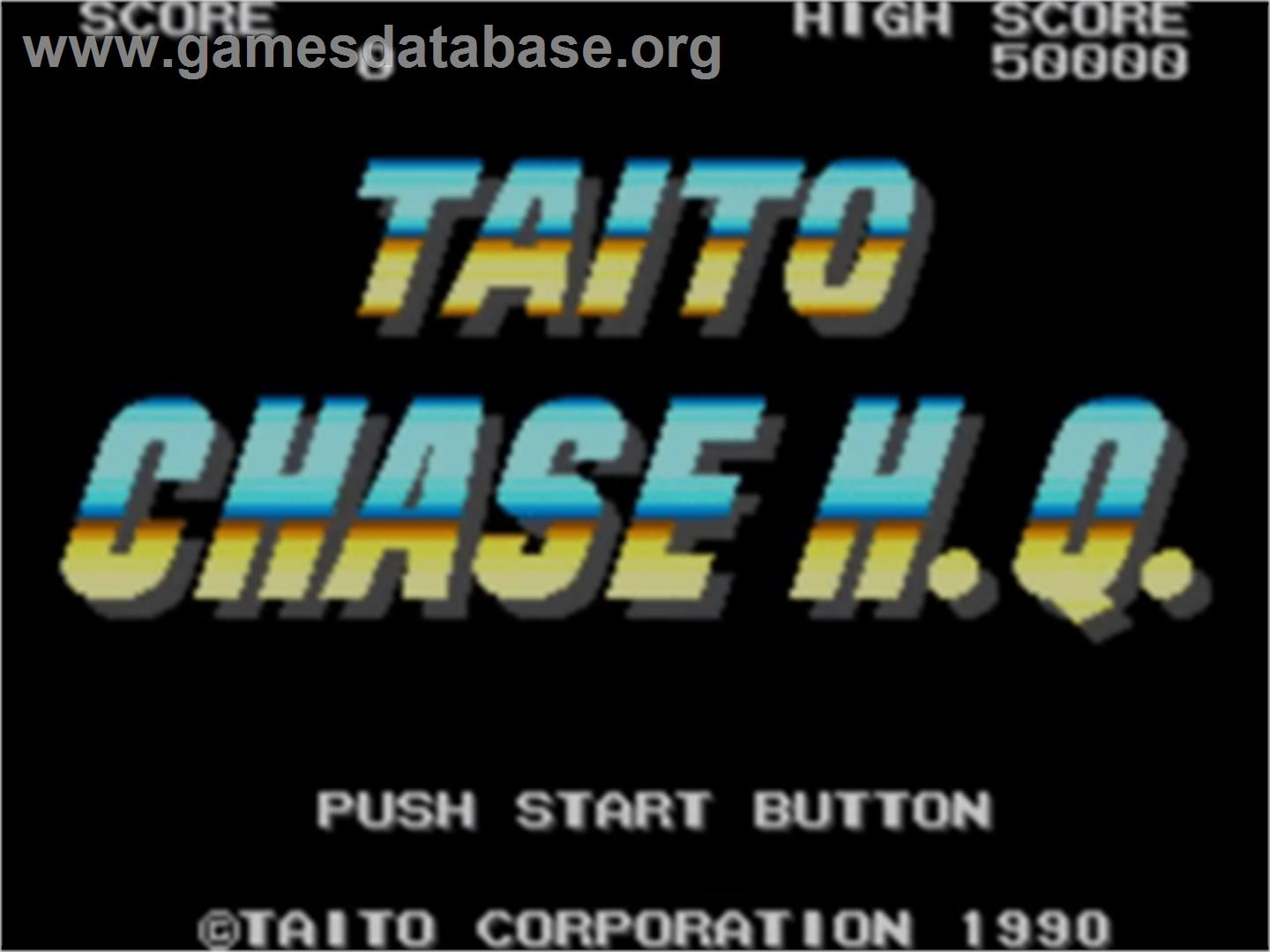Chase H.Q. - Sega Game Gear - Artwork - Title Screen
