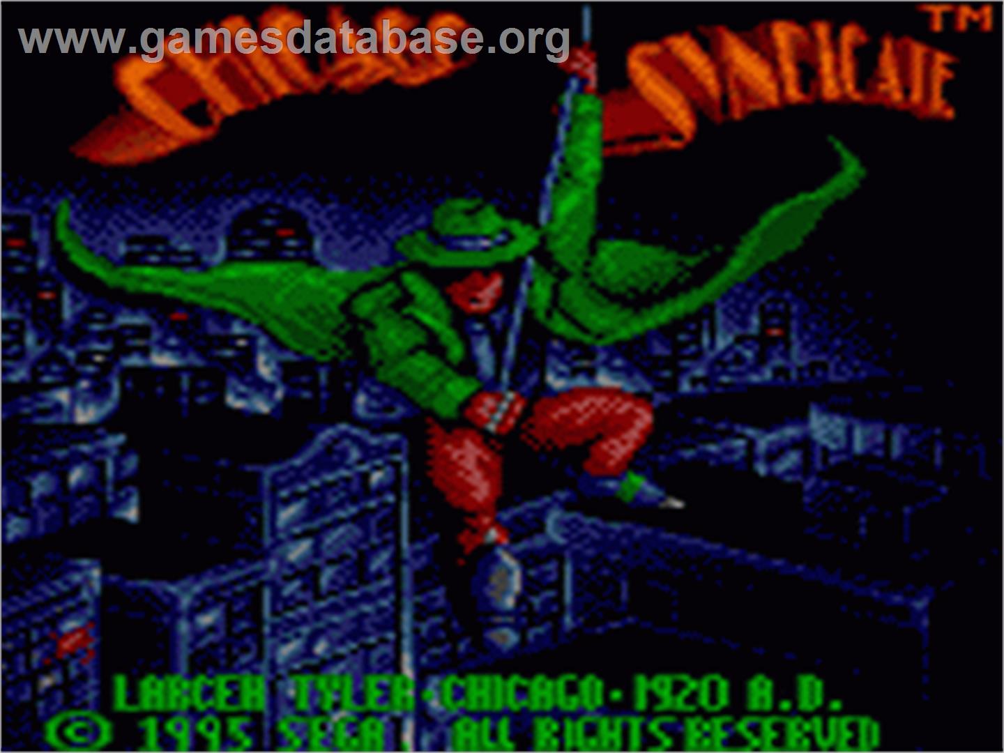 Chicago Syndicate - Sega Game Gear - Artwork - Title Screen