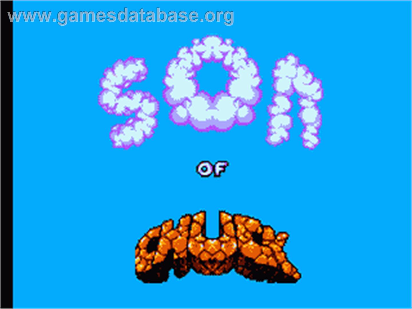 Chuck Rock 2: Son of Chuck - Sega Game Gear - Artwork - Title Screen