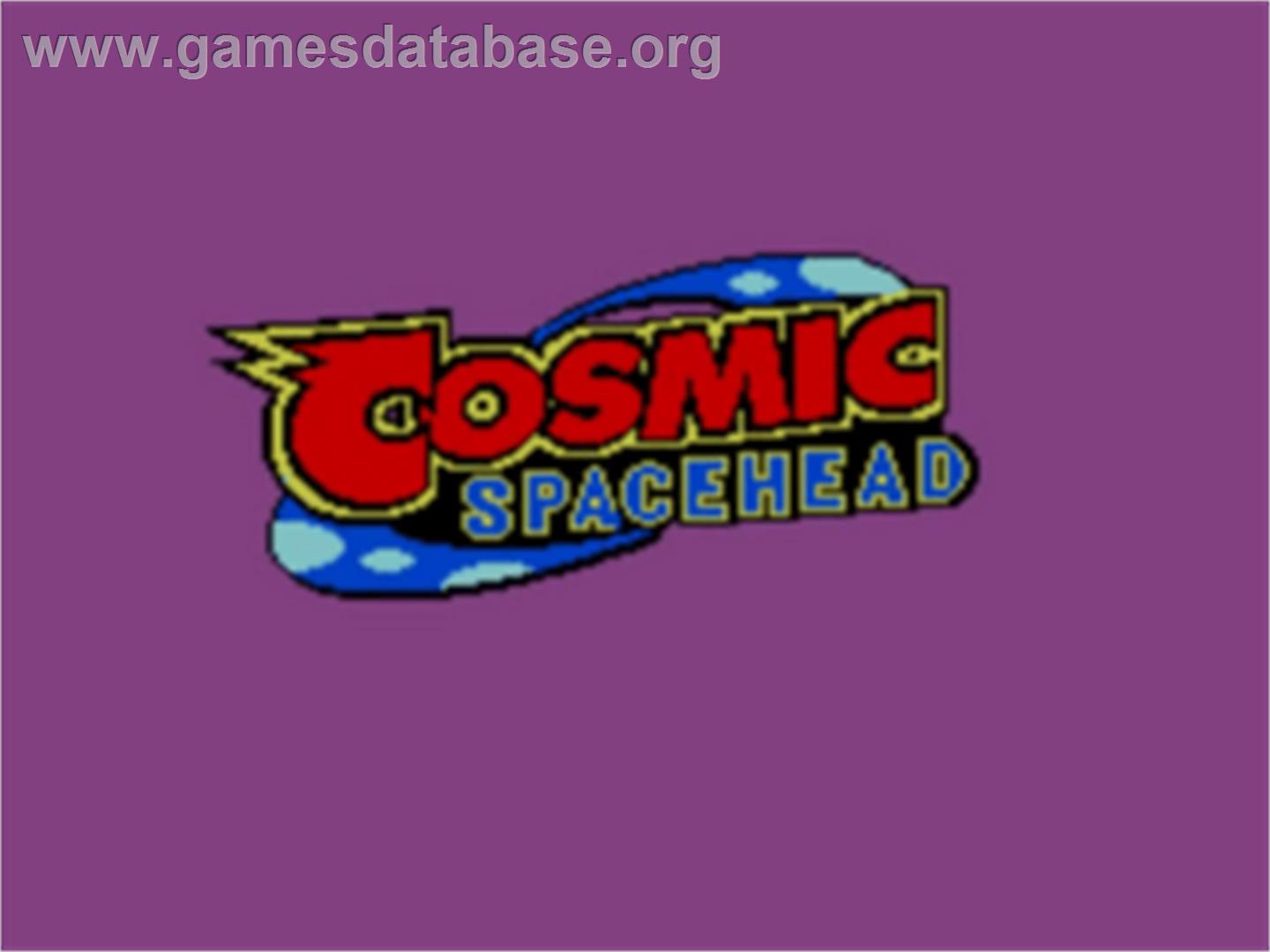 Cosmic Spacehead - Sega Game Gear - Artwork - Title Screen
