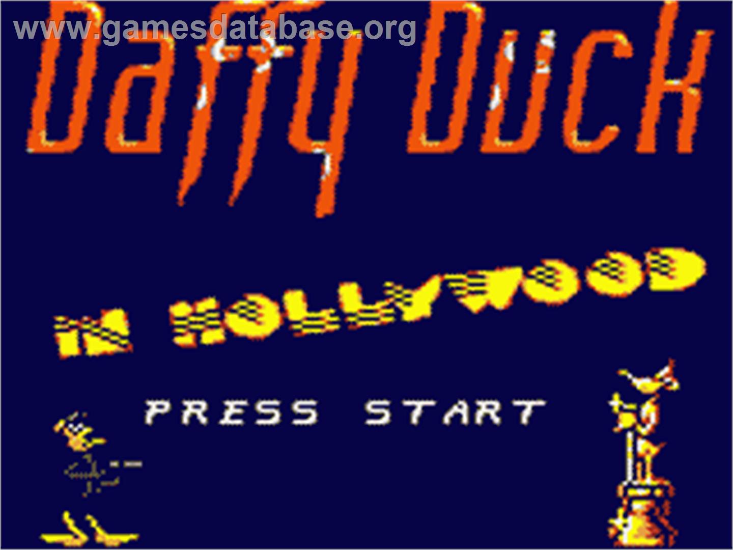 Daffy Duck in Hollywood - Sega Game Gear - Artwork - Title Screen