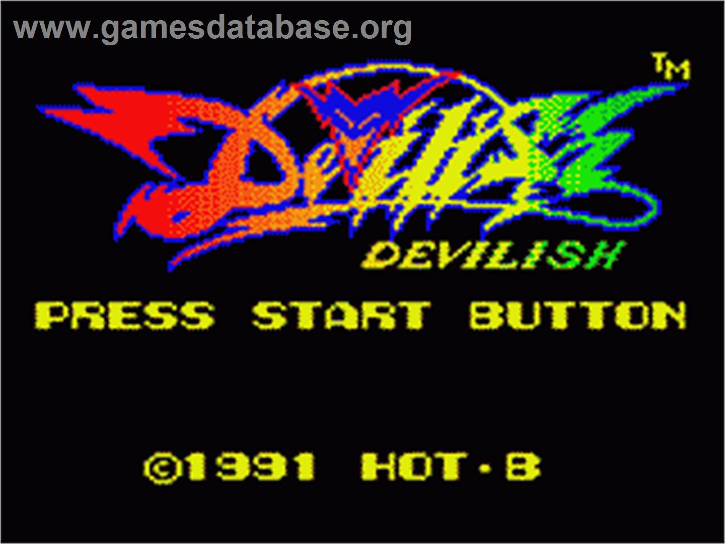 Devilish - Sega Game Gear - Artwork - Title Screen