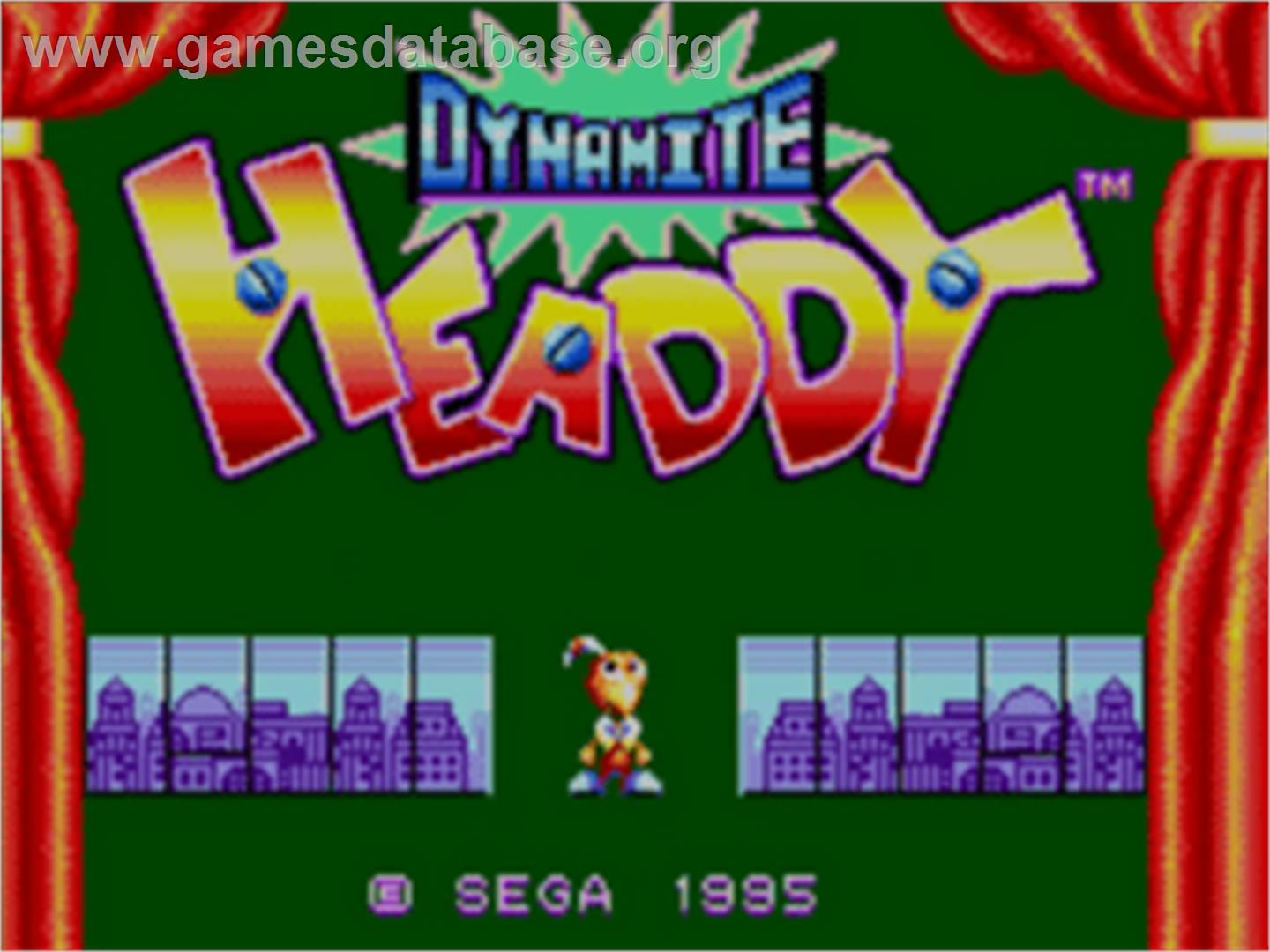Dynamite Headdy - Sega Game Gear - Artwork - Title Screen