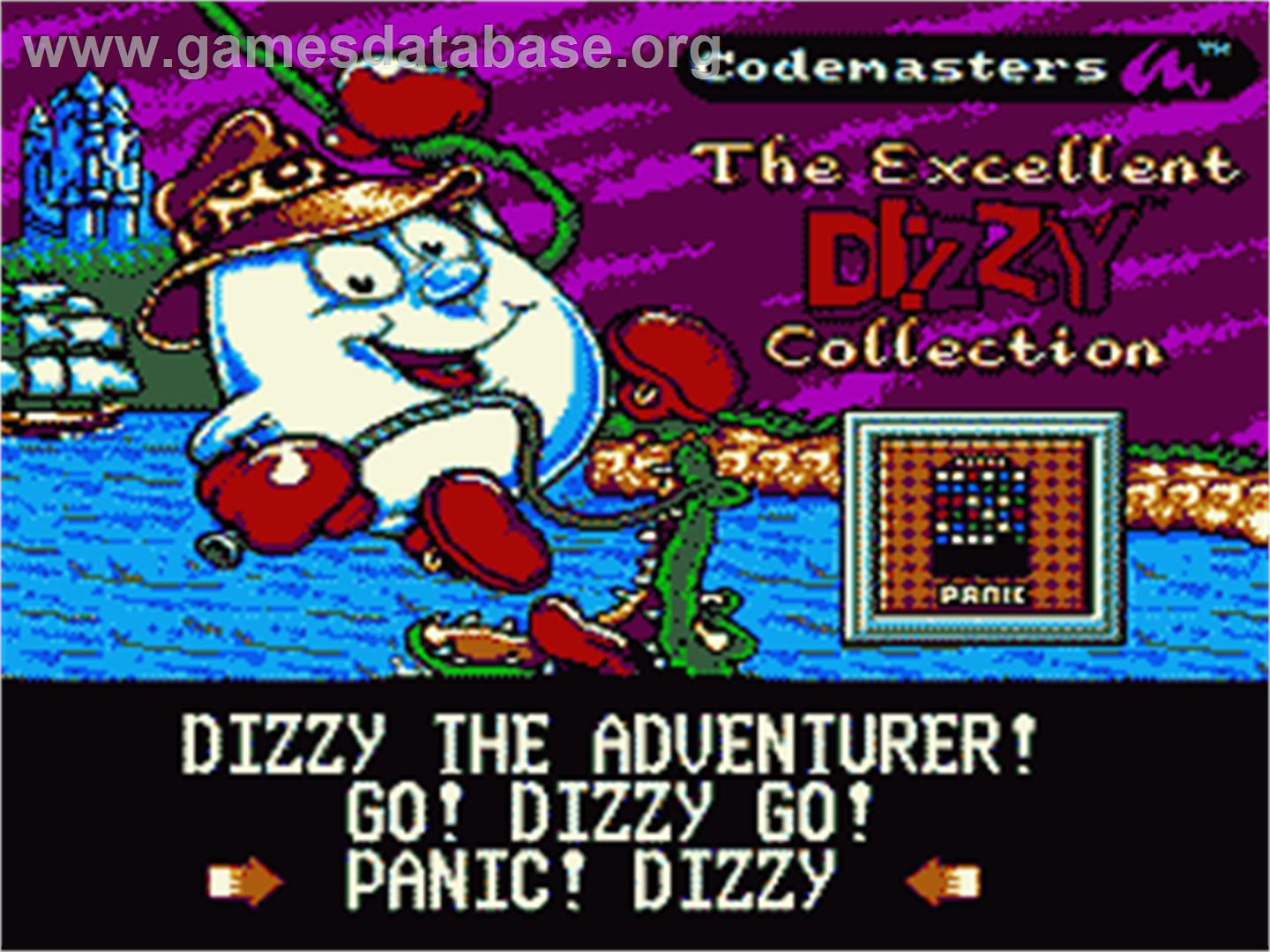 Excellent Dizzy Collection - Sega Game Gear - Artwork - Title Screen