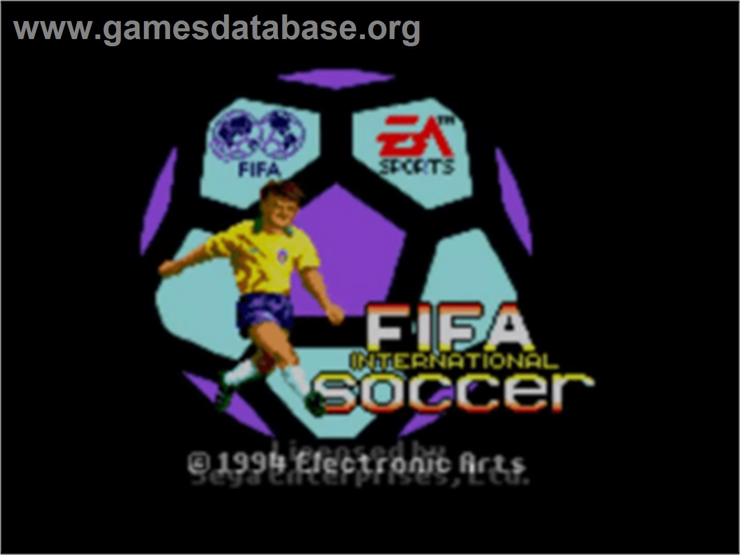 FIFA International Soccer - Sega Game Gear - Artwork - Title Screen
