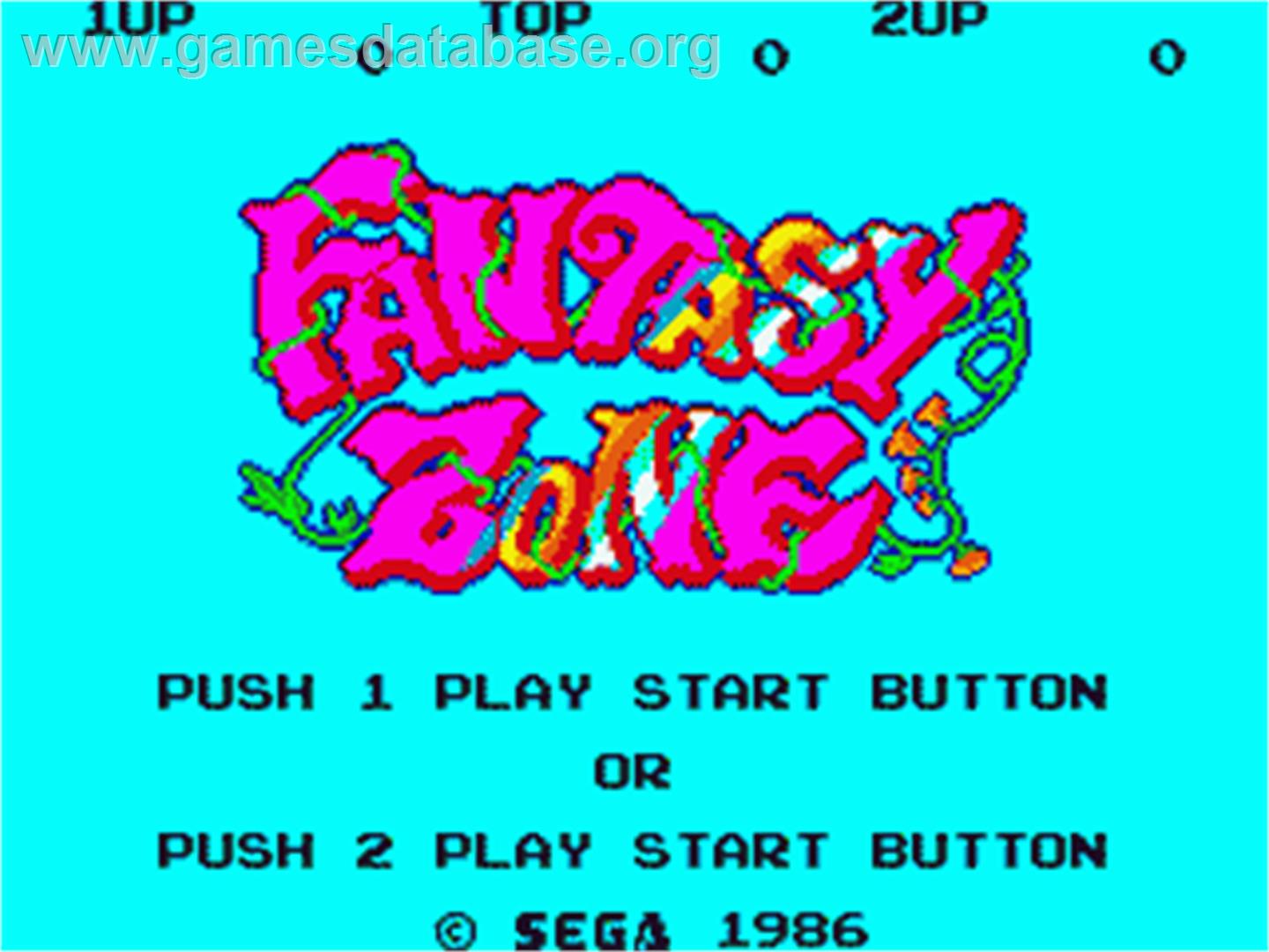 Fantasy Zone - Sega Game Gear - Artwork - Title Screen
