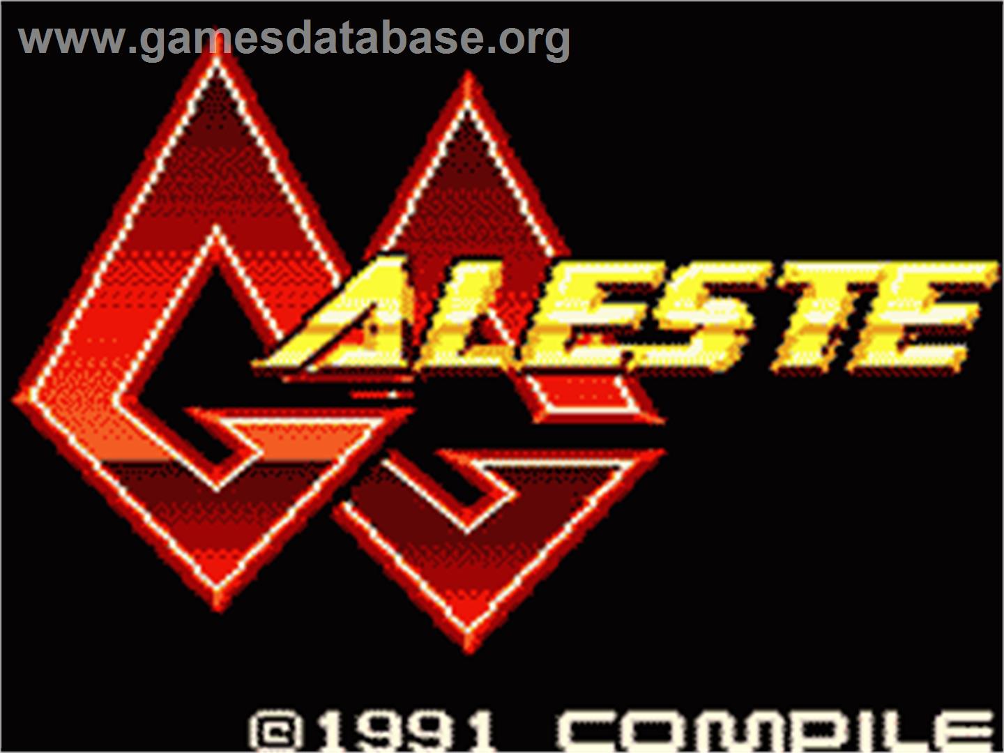 GG Aleste - Sega Game Gear - Artwork - Title Screen