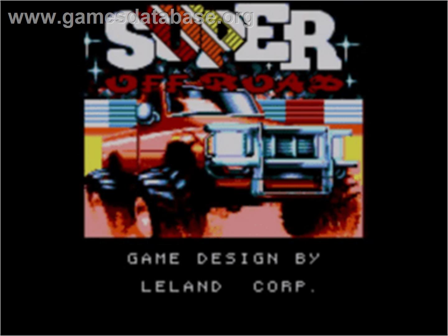 Ironman Ivan Stewart's Super Off-Road - Sega Game Gear - Artwork - Title Screen