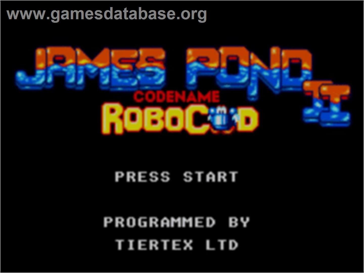 James Pond 2: Codename: RoboCod - Sega Game Gear - Artwork - Title Screen