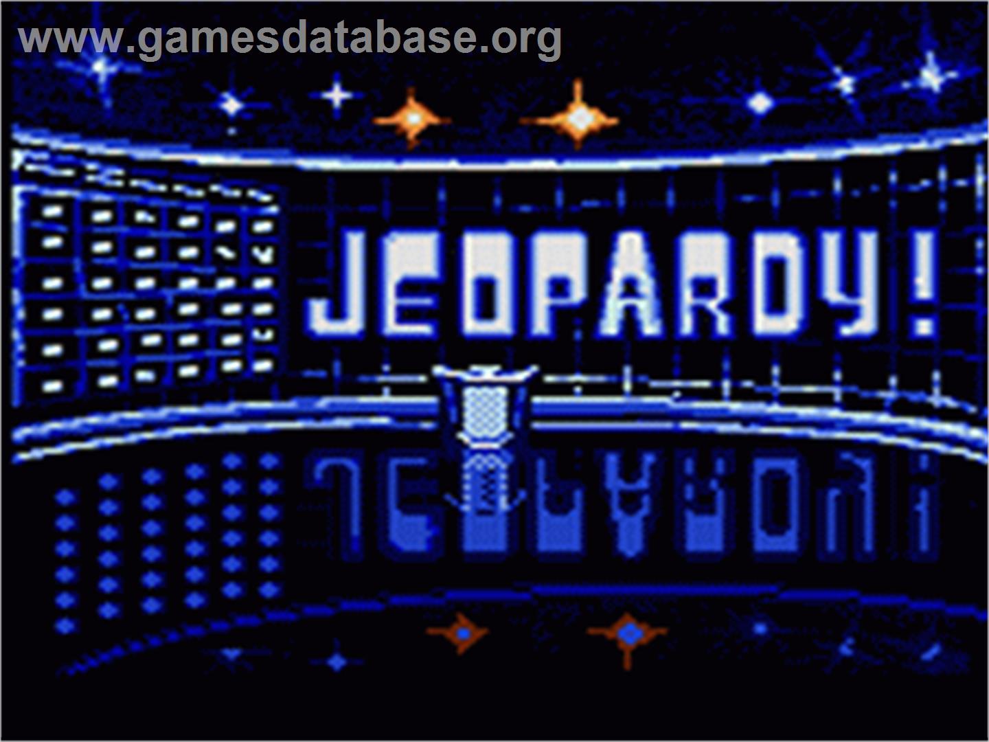 Jeopardy - Sega Game Gear - Artwork - Title Screen