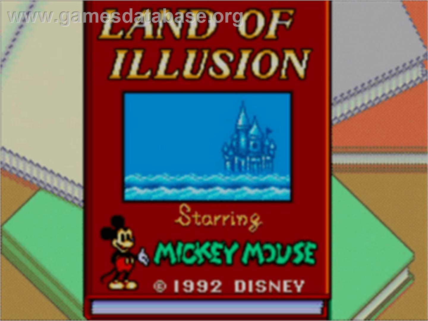 Land of Illusion starring Mickey Mouse - Sega Game Gear - Artwork - Title Screen