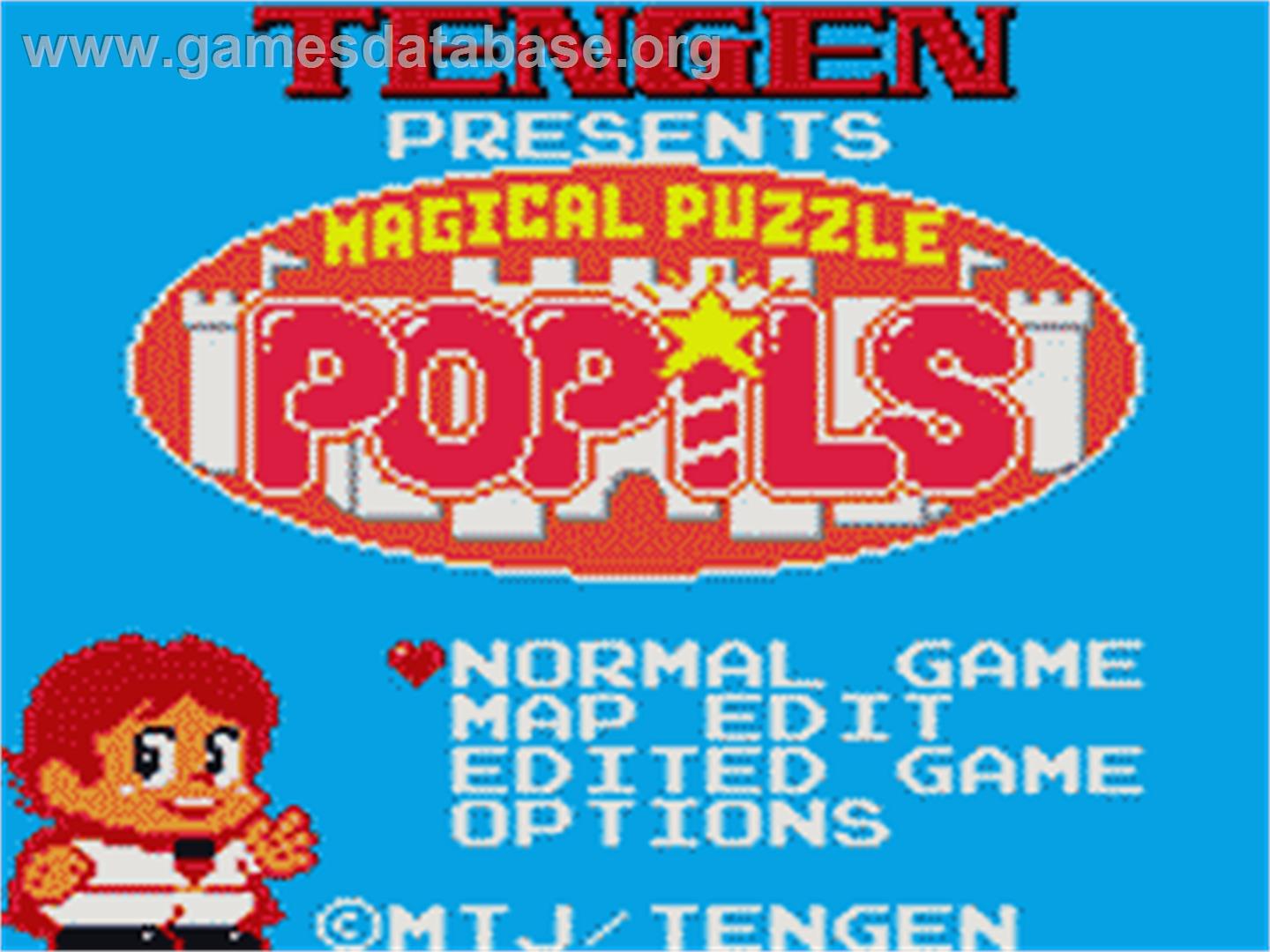 Magical Puzzle Popils - Sega Game Gear - Artwork - Title Screen