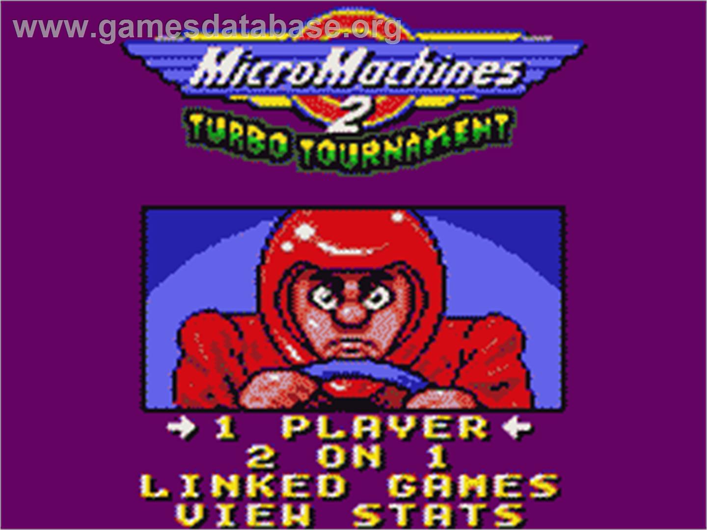 Micro Machines 2: Turbo Tournament - Sega Game Gear - Artwork - Title Screen