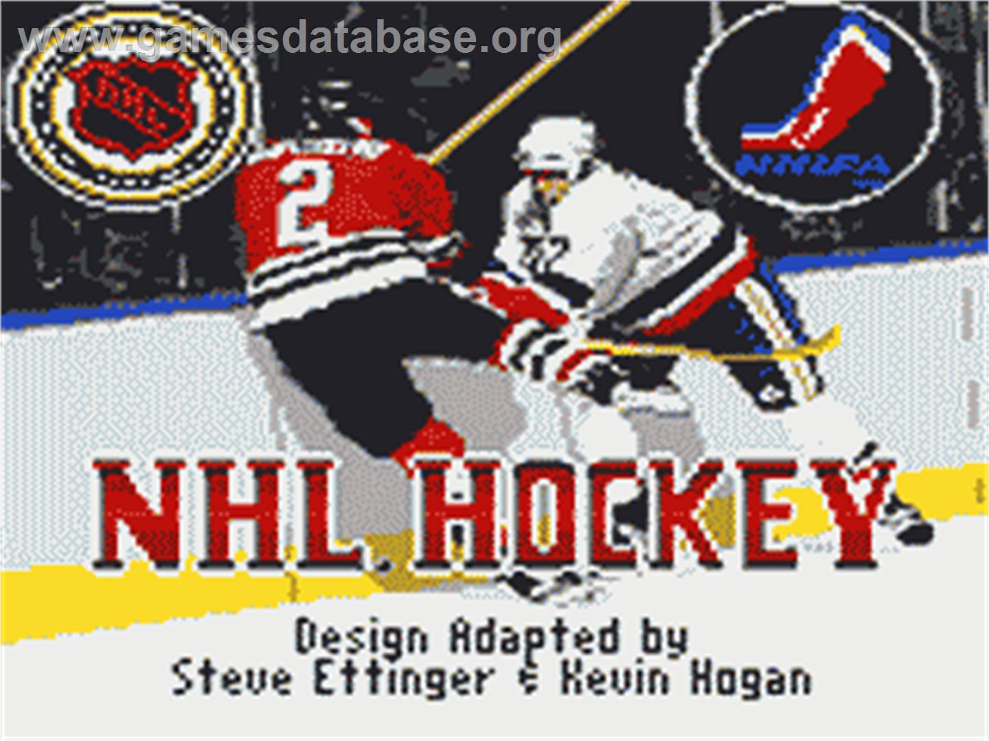 NHL Hockey - Sega Game Gear - Artwork - Title Screen