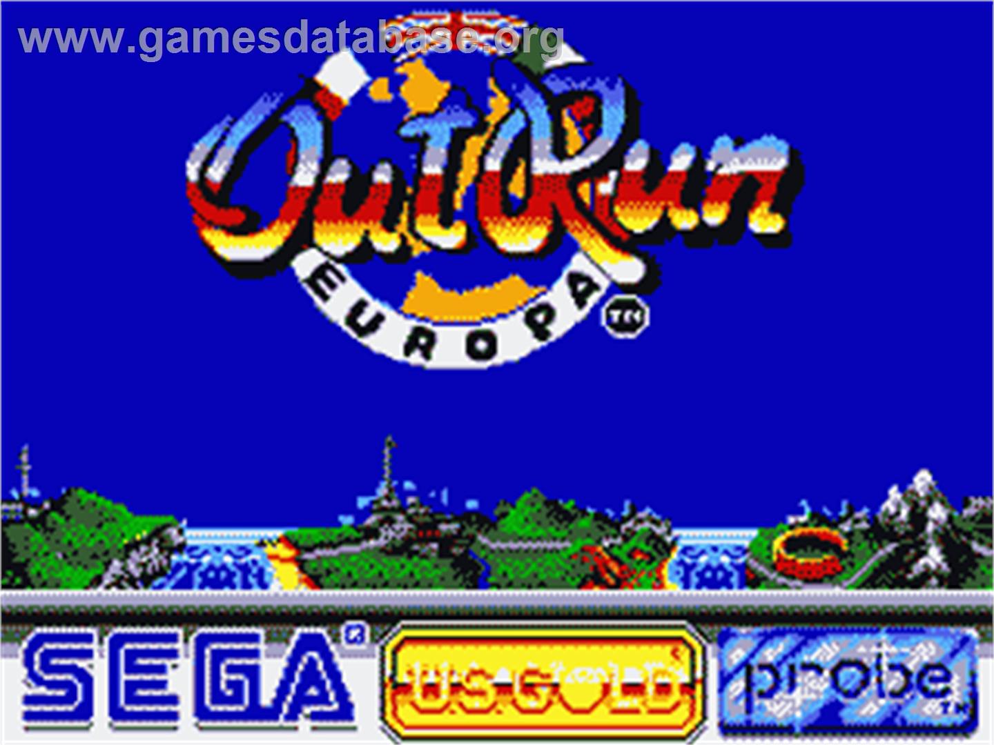 Out Run Europa - Sega Game Gear - Artwork - Title Screen
