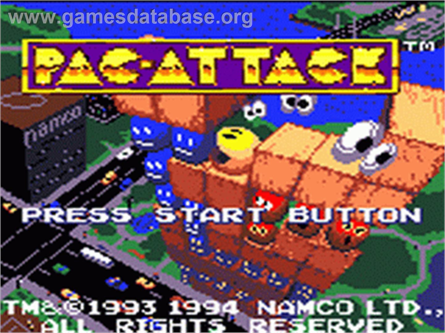 Pac-Attack - Sega Game Gear - Artwork - Title Screen