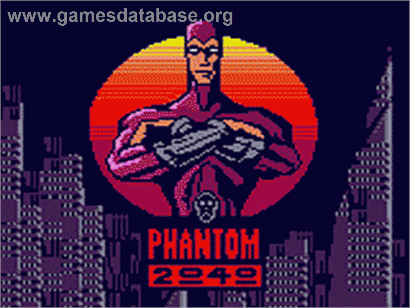 Phantom 2040 - Sega Game Gear - Artwork - Title Screen