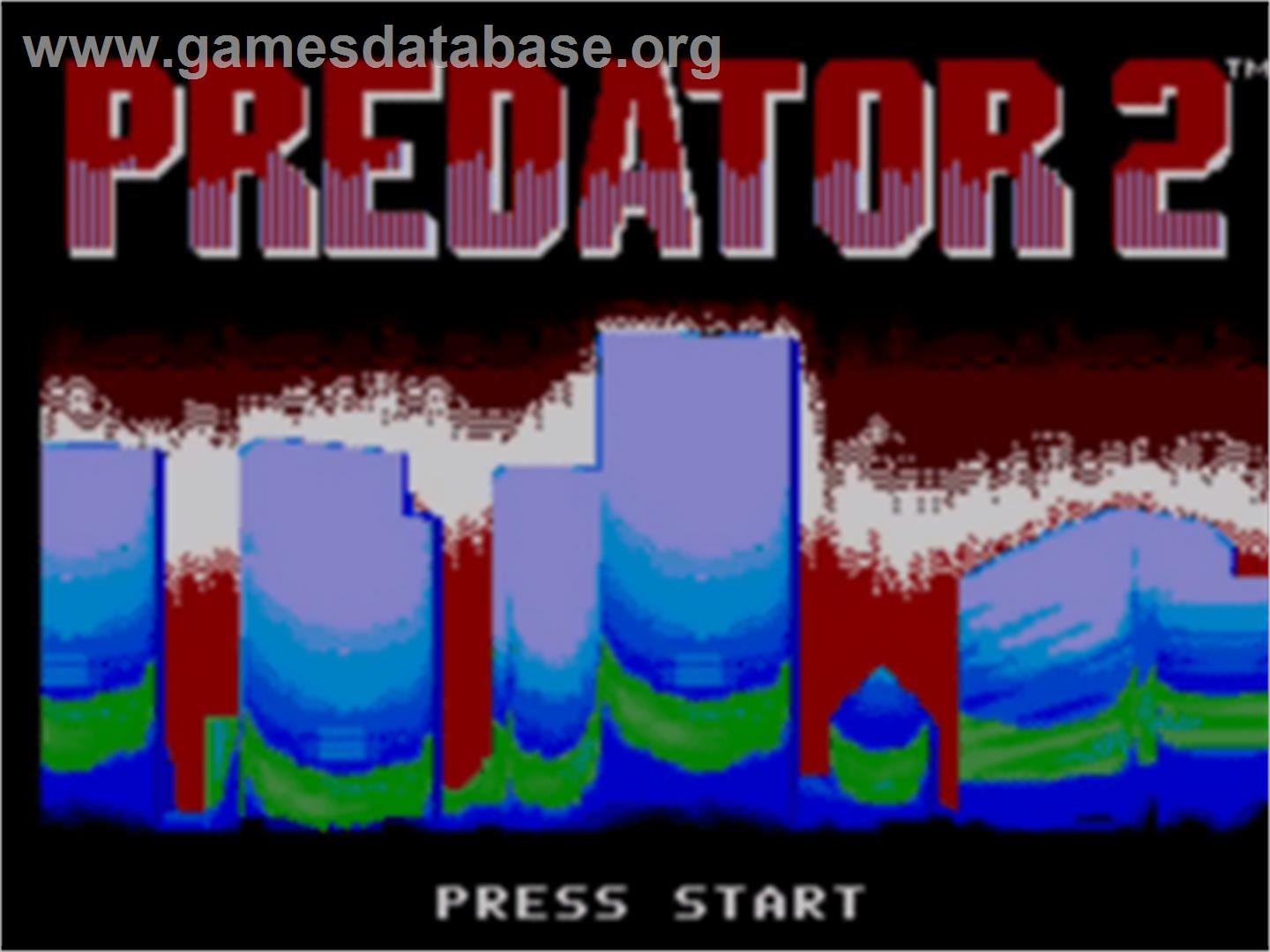 Predator 2 - Sega Game Gear - Artwork - Title Screen