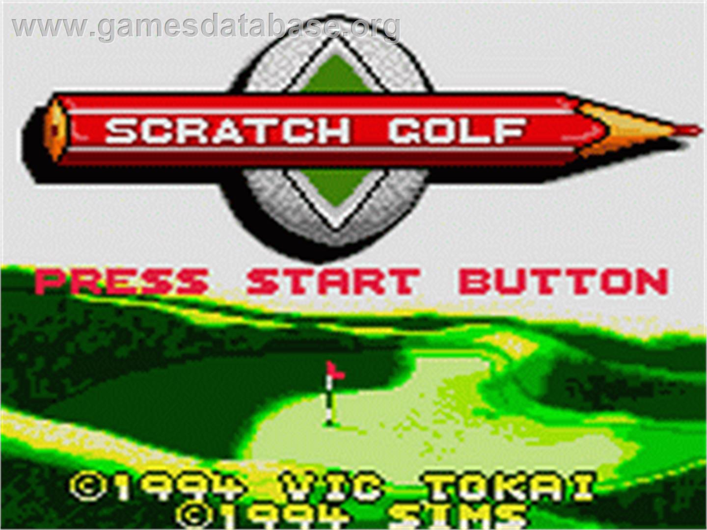 Scratch Golf - Sega Game Gear - Artwork - Title Screen