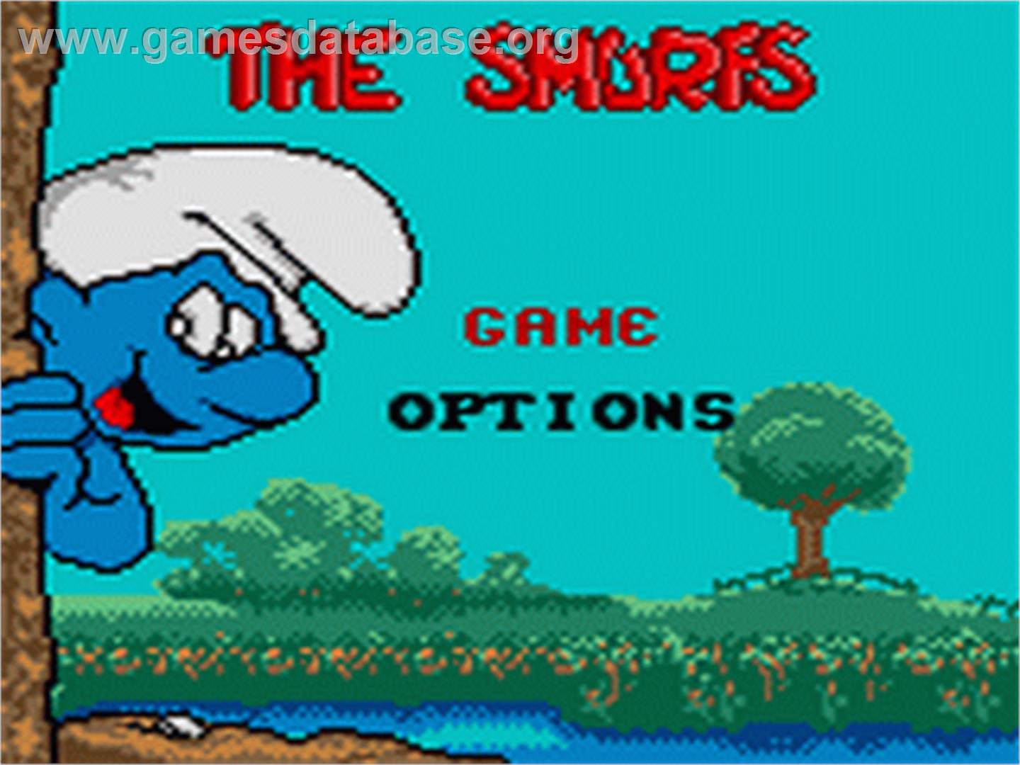 Smurfs - Sega Game Gear - Artwork - Title Screen