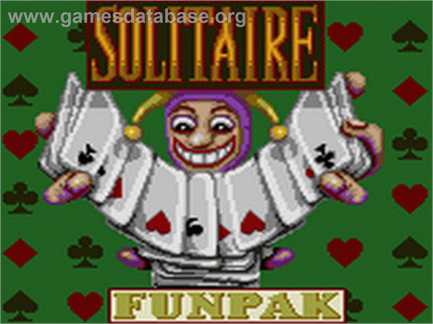 Solitaire FunPak - Sega Game Gear - Artwork - Title Screen