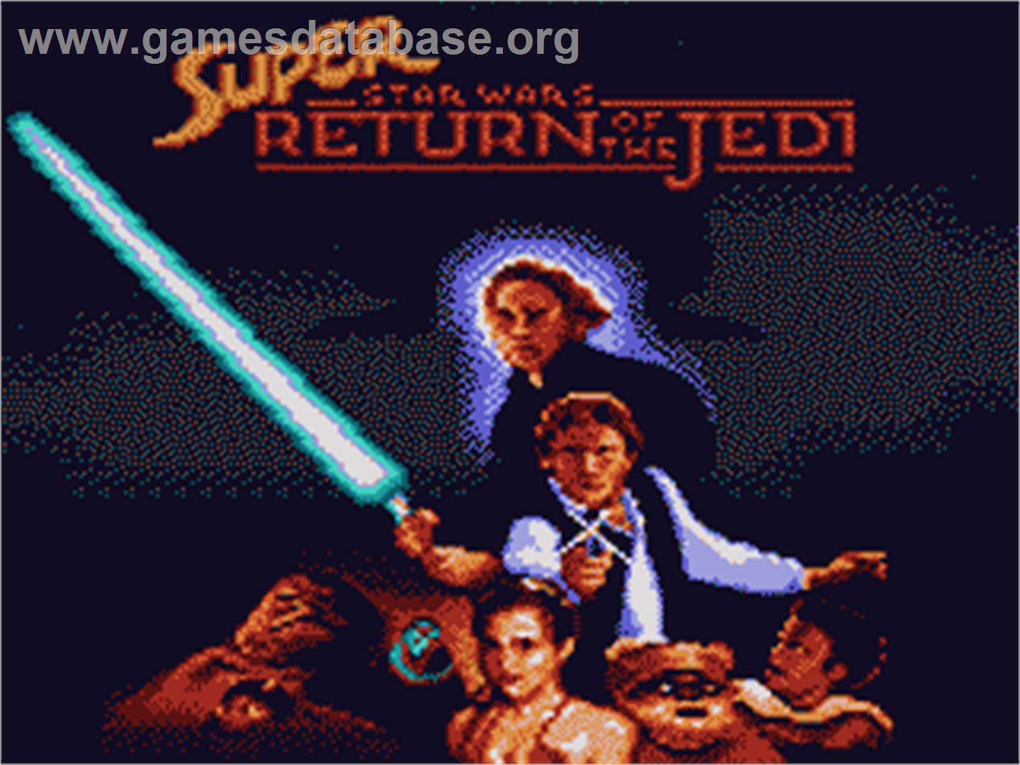 Super Star Wars: Return of the Jedi - Sega Game Gear - Artwork - Title Screen