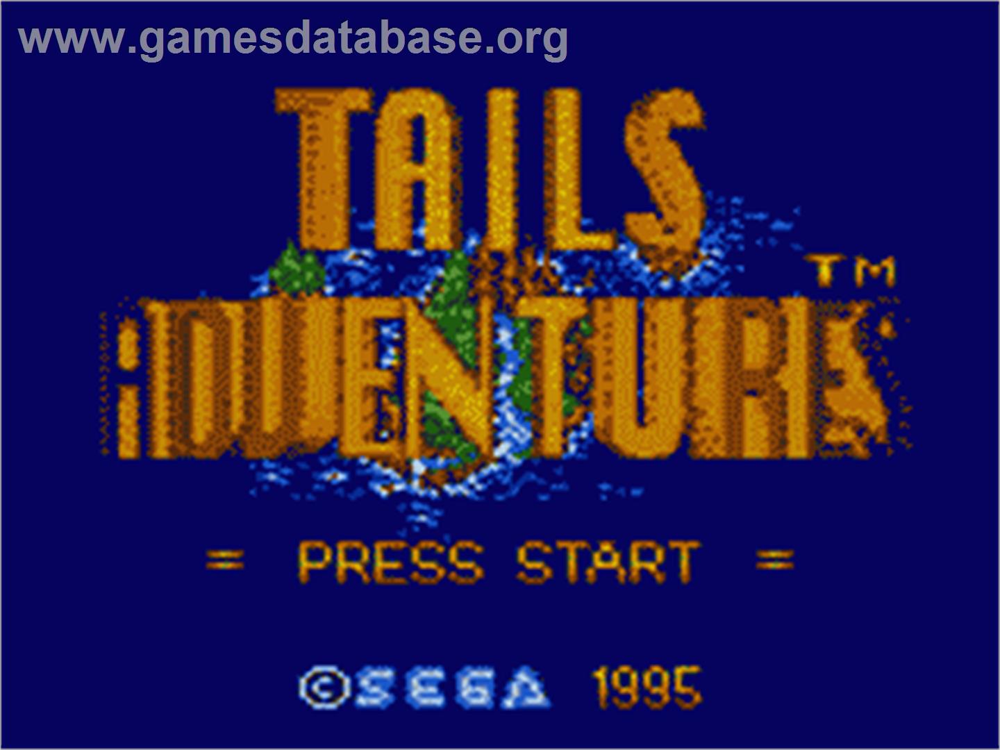 Tails' Adventure - Sega Game Gear - Artwork - Title Screen