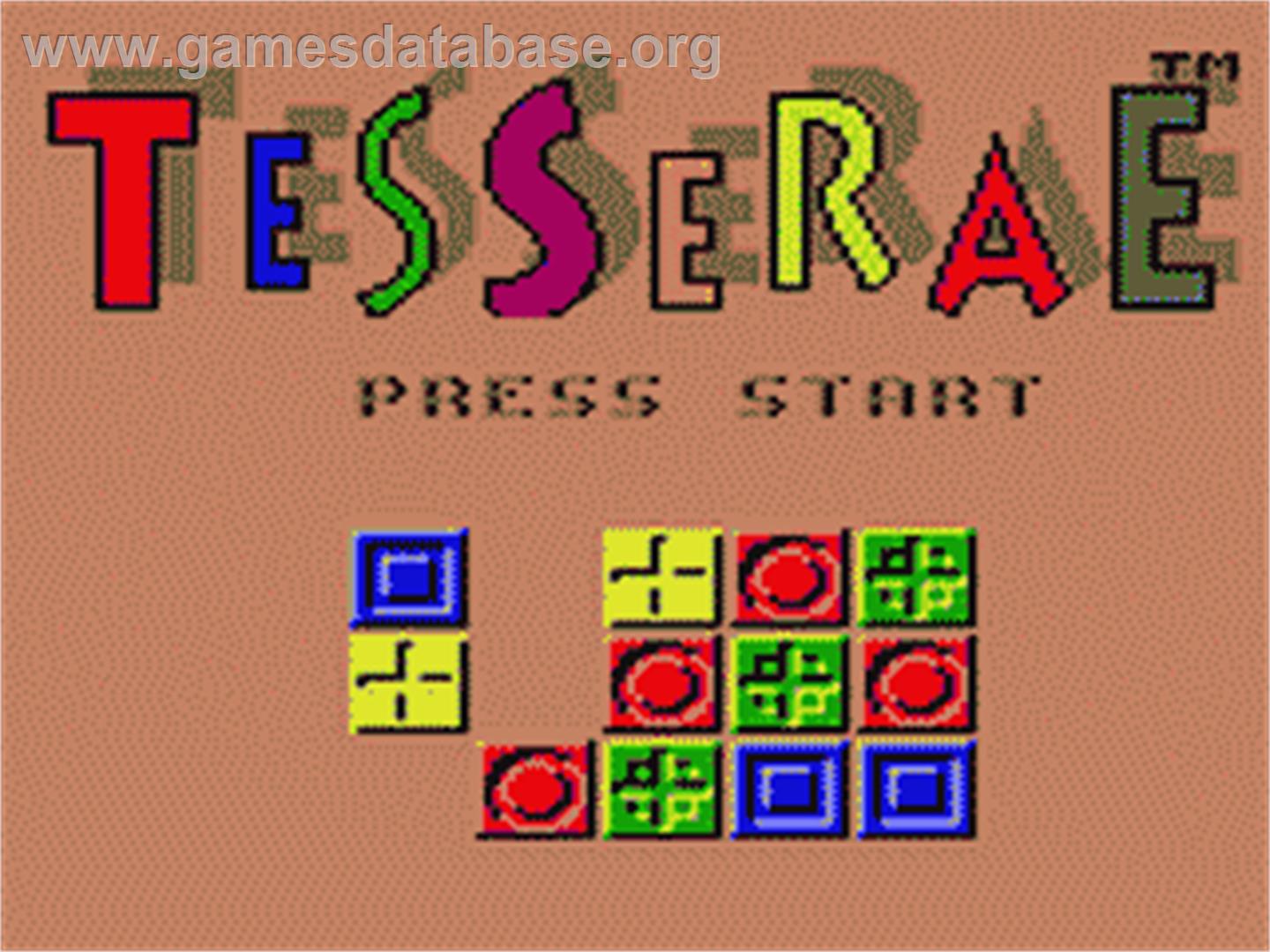 Tesserae - Sega Game Gear - Artwork - Title Screen