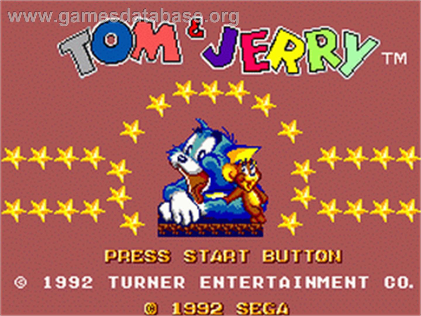 Tom and Jerry: The Movie - Sega Game Gear - Artwork - Title Screen