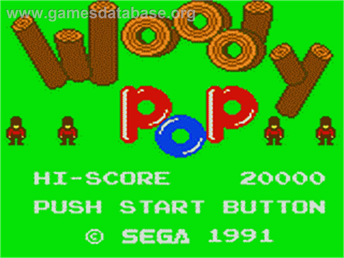 Woody Pop - Sega Game Gear - Artwork - Title Screen