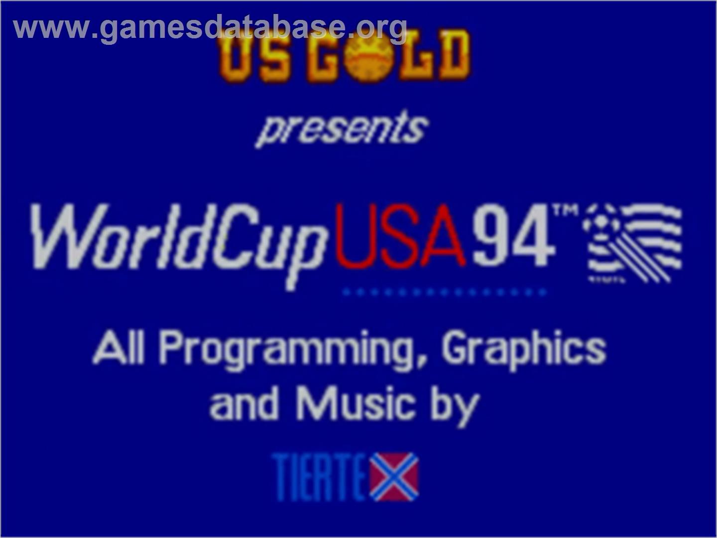 World Cup USA '94 - Sega Game Gear - Artwork - Title Screen