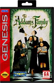 Box cover for Addams Family, The on the Sega Genesis.