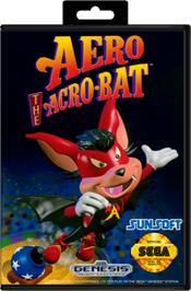 Box cover for Aero the Acro-Bat on the Sega Genesis.